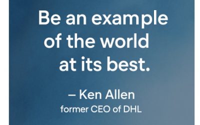 Be an Example of the World at Its Best